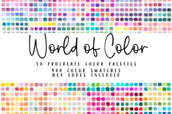 World of Color Procreate Palette Bundle with Hex Codes Product Image 1