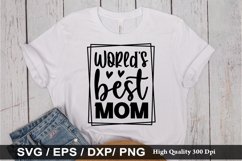 World&#039;s best mom SVG - Mother&#039;s Design Product Image 1