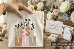 World’s Best Mom - Mother's Day SVG Design Product Image 2