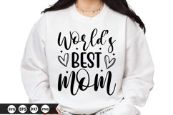 World's best mom - Mother's Day SVG Design Product Image 1
