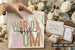 World’s Best Mom - Mother's Day SVG Design Product Image 2