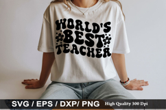World s Best Teacher - Reading SVG Design Product Image 1