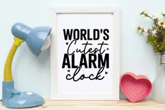 World's Cutest Alarm Clock SVG | Baby SVG | Newborn SVG Product Image 4