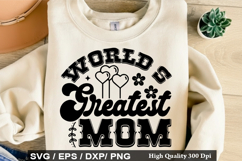 World's Greatest Mom - Mother's Day SVG Design Product Image 1