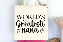 World 's greatest Nana SVG , Grandparents Love SVG Product Image 3