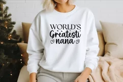 World 's greatest Nana SVG , Grandparents Love SVG Product Image 2
