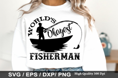 Fishing Dad Shirt SVG Design - Papa s Fishing Buddy Product Image 6