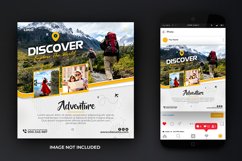 World Travel or Tour Adventure Holiday Social Media Template Product Image 2