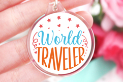 World traveler SVG, Keychain SVG Product Image 1