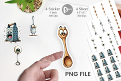 Weary Utensils Sticker Product Image 1