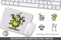 Weary Utensils Mouse Pad Product Image 1