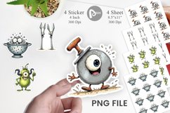 Weary Utensils Sticker Product Image 1