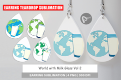Earring World with Milk Glass Product Image 1