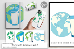 Digital Paper World with Milk Glass Product Image 1