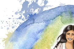 Girl On A Bicycle | Woman Sublimation Product Image 2