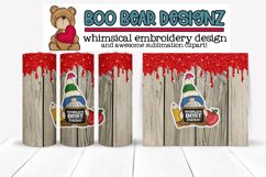 Worlds best Teacher gnome sublimation tumbler design Product Image 1