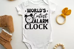 World's cutest alarm clock SVG, Baby SVG Design Product Image 2