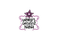 World&#039;s Greatest Nana SVG Cut File Product Image 1