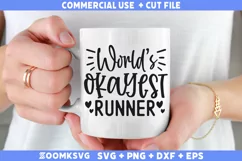 World's okayest runner SVG | Fitness SVG Cut File Product Image 2