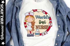 Worlds Best Nurse Sublimation Clipart Product Image 1