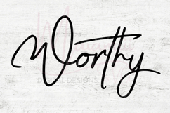 Worthy SVG | Inspirational Quote SVG | Self Love Cut File fo Product Image 4