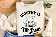 Worthy Is The Lamb SVG Design Product Image 2