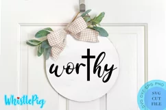 Worthy Svg Bible Quotes Svg Christian Quotes Svg Religious Product Image 1