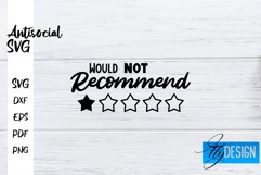 Antisocial Quotes SVG | Sarcastic Quotes|Funny Quotes Design Product Image 1