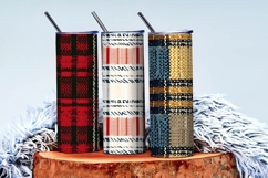 Woven Plaid Knitted Pattern Digital Paper Product Image 3