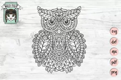 Owl SVG file, Owl Mandala SVG, Owl cut file, Owl vector Product Image 1