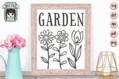 Garden SVG Cut File, Gardening SVG, Flower Garden SVG File Product Image 2