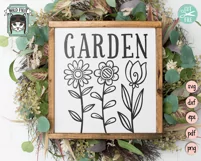 Garden SVG Cut File, Gardening SVG, Flower Garden SVG File Product Image 5
