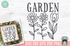 Garden SVG Cut File, Gardening SVG, Flower Garden SVG File Product Image 1