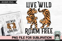 Tiger Sublimation Design PNG File, Motivational PNG File Product Image 1