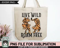 Tiger Sublimation Design PNG File, Motivational PNG File Product Image 3