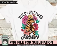 Tiger Sublimation Design PNG File, Motivational PNG File Product Image 2