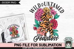 Tiger Sublimation Design PNG File, Motivational PNG File Product Image 1