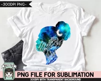 Galaxy PNG Sublimation, Girl Power, Feminist, Strong Woman Product Image 2