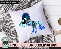 Galaxy Horse PNG Sublimation, Equestrian PNG, Space PNG Product Image 2