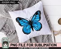 Monarch Butterfly Sublimation PNG, Watercolor PNG, Diabetes Product Image 3