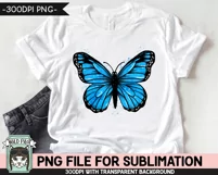 Monarch Butterfly Sublimation PNG, Watercolor PNG, Diabetes Product Image 2