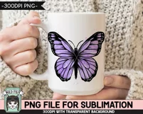 Monarch Butterfly Sublimation PNG, Lupus PNG, Watercolor PNG Product Image 3