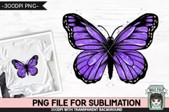 Monarch Butterfly Sublimation PNG, Watercolor PNG, Lupus PNG Product Image 1