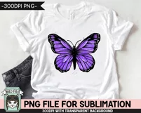Monarch Butterfly Sublimation PNG, Watercolor PNG, Lupus PNG Product Image 2