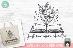 Book SVG, Reading SVG, Flower SVG, Floral Teacher Shirt SVG Product Image 1