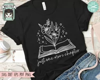 Book SVG, Reading SVG, Flower SVG, Floral Teacher Shirt SVG Product Image 2