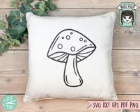 Mushroom SVG, Mushroom Clipart, Flower SVG, Floral PNG Product Image 3