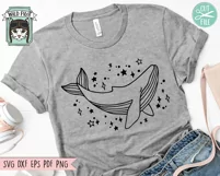 Whale SVG Cut File, Ocean Animals SVG, Sea Life SVG Product Image 2