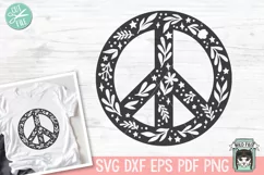 Peace Symbol SVG, Peace Sign SVG, Love SVG, World Peace SVG Product Image 1