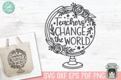 Teacher Gift SVG, Teacher Shirt SVG, Inspirational Quote SVG Product Image 1